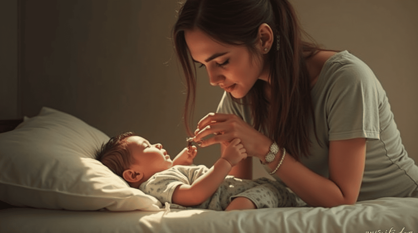 Bebé durmiendo plácidamente gracias a rutinas de sueño establecidas sin llanto